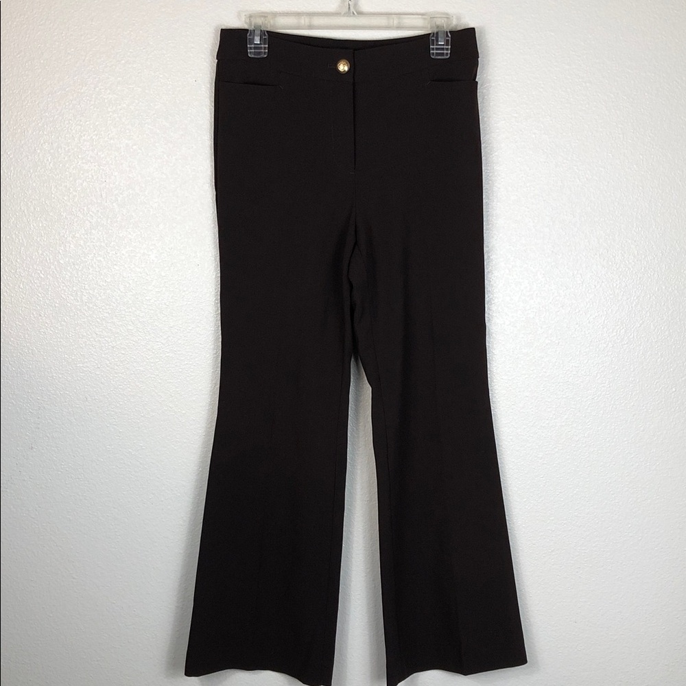 Talbots Providence Pant Chocolate Brown Straight Leg Business Casual Size 4P
